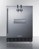 Summit - Built-in undercounter front tap kegerator for commercial or home use - SBC7BRSFRTP