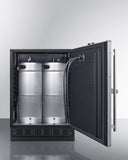 Summit - Built-in undercounter front tap kegerator for commercial or home use - SBC7BRSFRTP