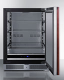 Summit - Shallow 18" deep 24" wide undercounter refrigerator - SDHR2444PNR