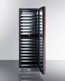 Summit - Full-size built-in 24" wide 18" deep 98-bottle dual zone wine cellar - SDHWC98PNR