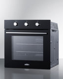 Summit - 24" Wide LP Gas Wall Oven - SGW242BKLP