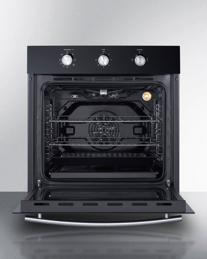 Summit - 24" Wide LP Gas Wall Oven - SGW242BKLP