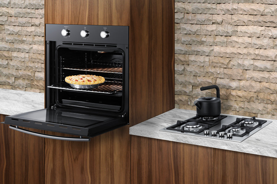 Summit - 24" Wide LP Gas Wall Oven - SGW242BKLP