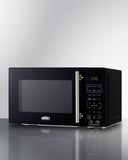 Summit - Compact microwave in black with allocator and USB ports - SM903BSA1