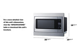 Summit - 27" Wide Built-In Microwave (Trim Kit Included)