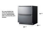 Summit - 27" Wide 2-Drawer All-Refrigerator, ADA Compliant - SPR275OS2DADA