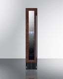 Summit - 6" wide built-in undercounter wine cellar with panel-ready door trim - SWC007H34PNR