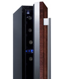 Summit - 6" wide built-in undercounter wine cellar with panel-ready door trim - SWC007H34PNR