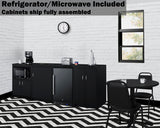 Summit - 85" Wide Casework Suite with Refrigerator and Microwave, ADA Height - CWSUITE85R
