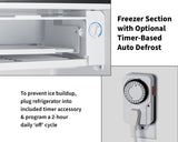 Summit - ADA height refrigerator-freezer with timer-based auto defrost system - FF43BADA