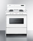 Summit - 30" Wide Electric Coil Top Range - WEM230KW