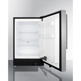 Summit - ADA compliant built-in or freestanding 20" wide manual defrost all-freezer for residential use - ALFZ37BCSSHV