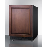Summit - 24" wide undercounter European refrigerator-freezer - CT66BK2SSRSIF