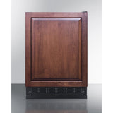 Summit - 24" wide undercounter European refrigerator-freezer - CT66BK2SSRSIF