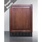 Summit - 24" wide undercounter European refrigerator-freezer - CT66BK2SSRSIF