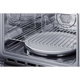 Summit - 24" wide 115v built-in speed oven with convection, microwave, and standard oven settings in a stainless steel and glass finish - CMV115