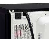 Summit - Compact microwave in black with allocator and USB ports - SM903BSA1