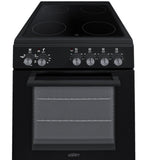 Summit - 20" wide smooth-top electric range in black - REXT20BL