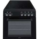 Summit - 24" wide smooth-top electric range in black - REXT24BL