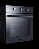 Summit - 24" wide LP gas wall oven in stainless steel - SGW244SSLP