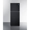 Summit - 10 cu.ft. ENERGY STAR certified top mount refrigerator-freezer in black - FF1087B