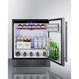 Summit - 27" wide built-in undercounter outdoor all-refrigerator - SPR2700SS