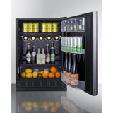 Summit - 24" wide European undercounter all-refrigerator - FF6BK2SSRSIF