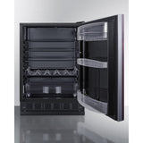 Summit - 24" wide European undercounter all-refrigerator - FF6BK2SSRSIF