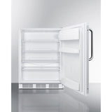 Summit - Commercial 5.5 cu.ft. beverage zone all-refrigerator with stainless steel handle - FF6W7BZADA