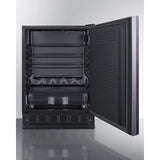Summit - 24" wide undercounter European all-refrigerator - FF708BLSSRSIF