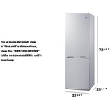 Summit - Bottom mount refrigerator-freezer - FFBF121W