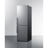 Summit - ENERGY STAR certified 24" x 24"  bottom mount refrigerator with a stainless steel look - FFBF235PL