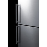 Summit - ENERGY STAR certified 24" x 24"  bottom mount refrigerator with a stainless steel look - FFBF235PL