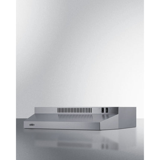 Summit - 24 inch wide convertible range hood For ADA installation - H24RSSADA