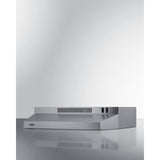 Summit - 24 inch wide convertible range hood For ADA installation - H24RSSADA