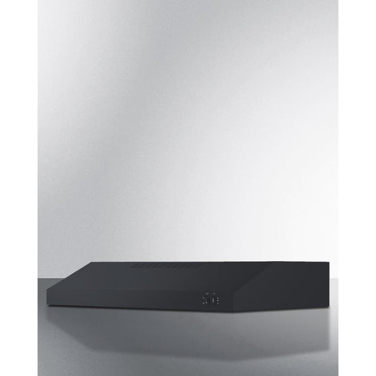 Summit - 30 inch wide convertible range hood for ducted or ductless use - HC30BB