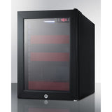 Summit - BeautiFridge cosmetics refrigerator with ruby shelving and glass door - LX114LR