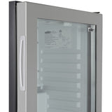 Summit - Compact glass door minibar with front lock - MB13GLSS