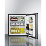Summit - Compact minibar with stainless steel door and front lock - MB42SS