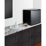 Summit - Compact minibar with stainless steel door and front lock - MB42SS