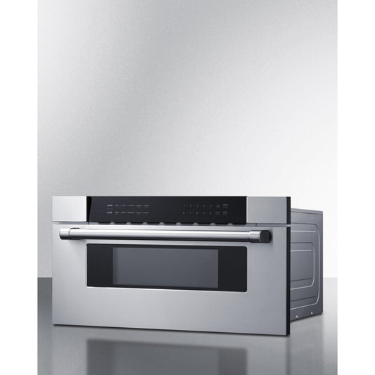 Summit - 30" Wide Built-In Drawer Microwave - MDR30SS
