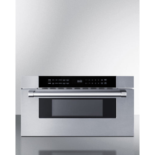 Summit - 30" Wide Built-In Drawer Microwave - MDR30SS
