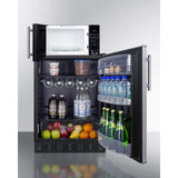 Summit - Combination all-refrigerator and microwave - MRF6BK2SSA
