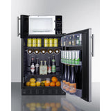 Summit - Combination all-refrigerator and microwave - MRF6BK2SSA
