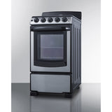 Summit - 20" wide electric coil top range in stainless steel - PROEL20SS