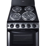 Summit - 20" wide electric coil top range in stainless steel - PROEL20SS