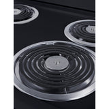 Summit - 24" wide electric coil top range in black - RE2413B
