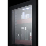 Summit - BeautiFridge cosmetics refrigerator with ruby shelving and glass door - LX114LR