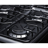 Summit - 20" wide gas range in black with sealed burners - RG201B