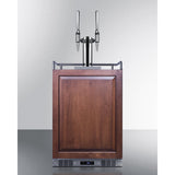Summit - Built-in commercially approved dual tap nitro coffee kegerator in stainless steel with panel-ready door - SBC682PNRNCFTWIN
